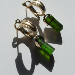 Verdelia Raw Tourmaline Earrings