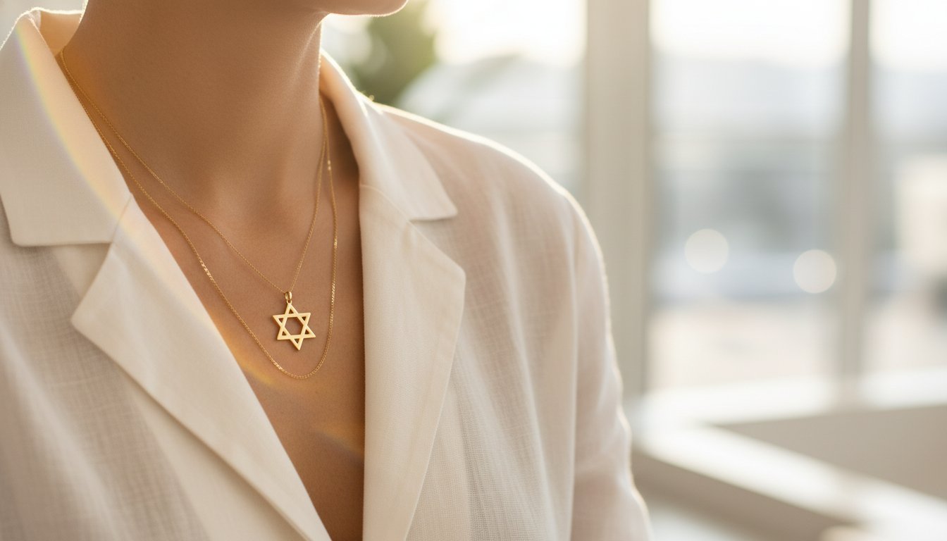 Gift a Golden Star of David Necklace: A KaMila Showcase