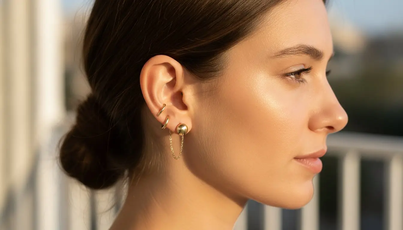 18k Gold Earrings for Sensitive Ears: Luxury & Comfort